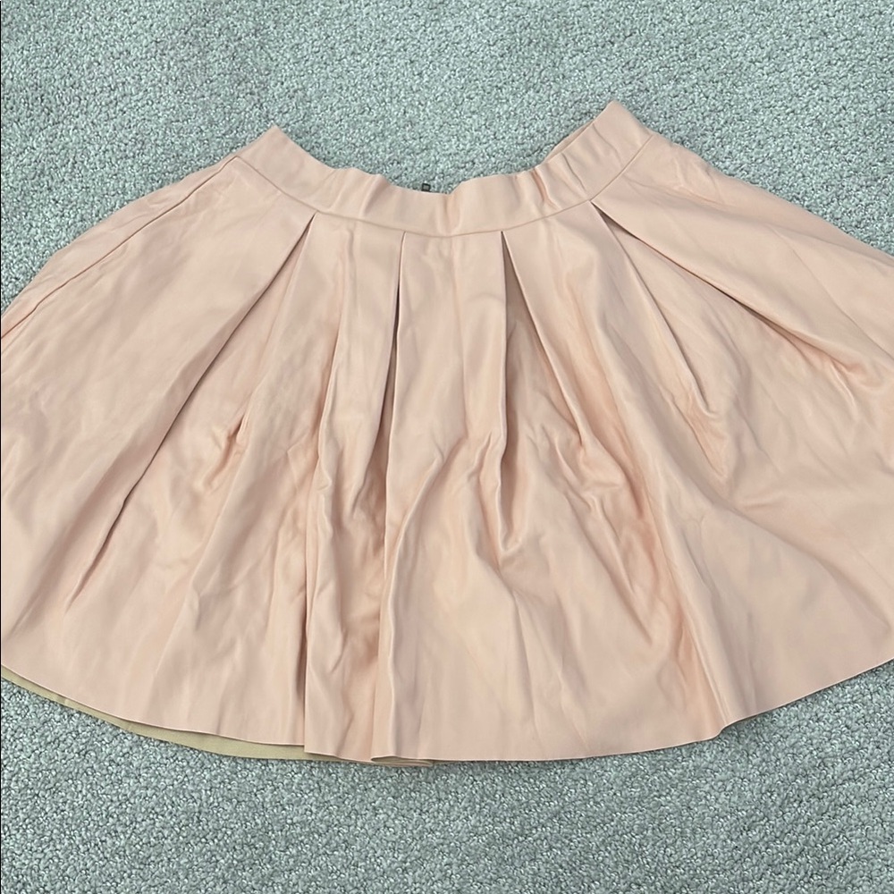 Forever 21 faux leather pink skirt